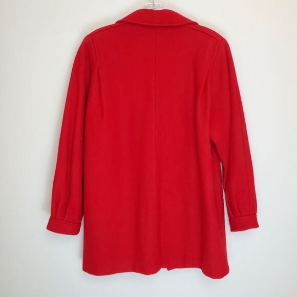 Vintage Jill Jr. double breasted wool coat red - Picture 11 of 13